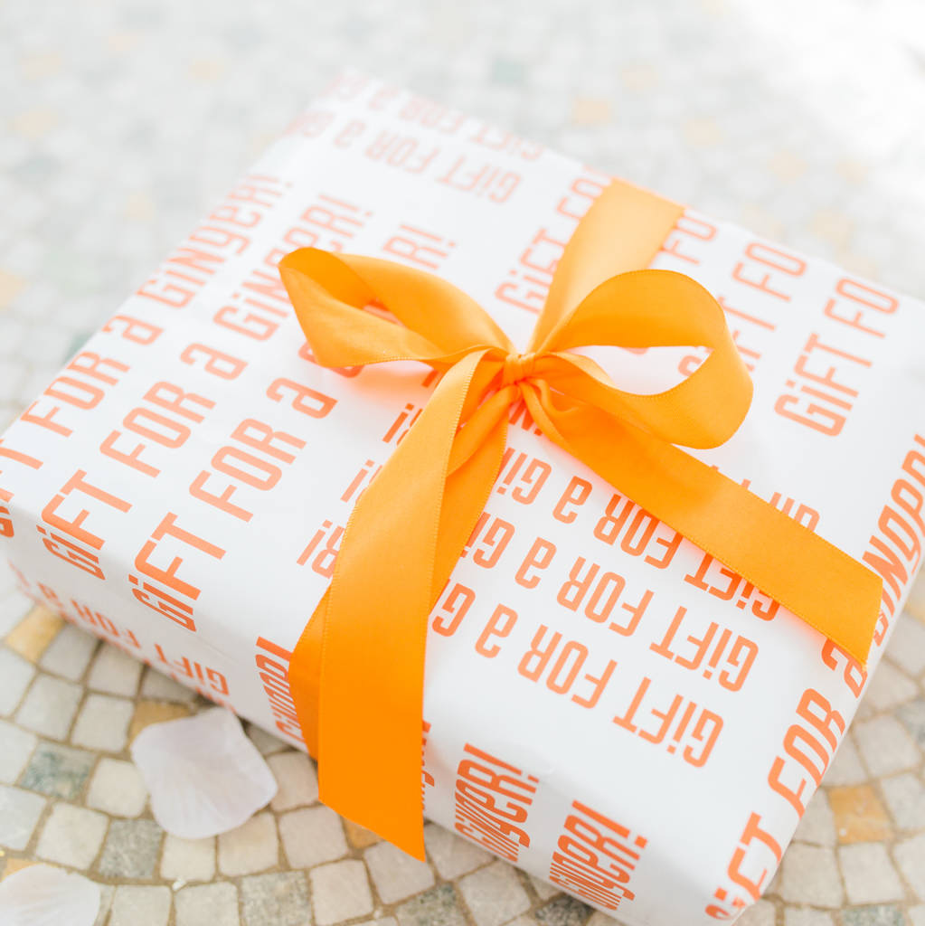 ginger gift wrap two